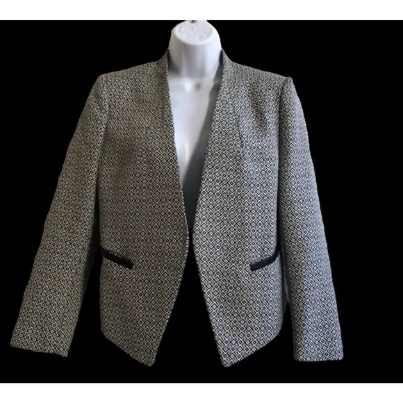 Bar III open‎ front geometric maze print blazer Women’s Size XS - Picture 1 of 6